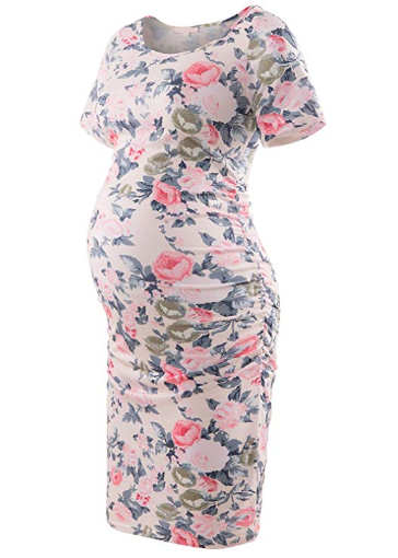 Off-Shoulder Maternity Dress
